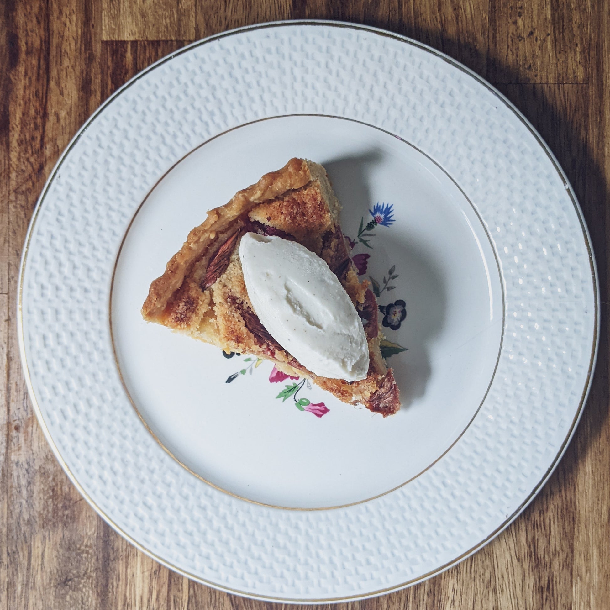 Rhubarb and Almond Tart. Lunch delivered to your doorstep. London delivery