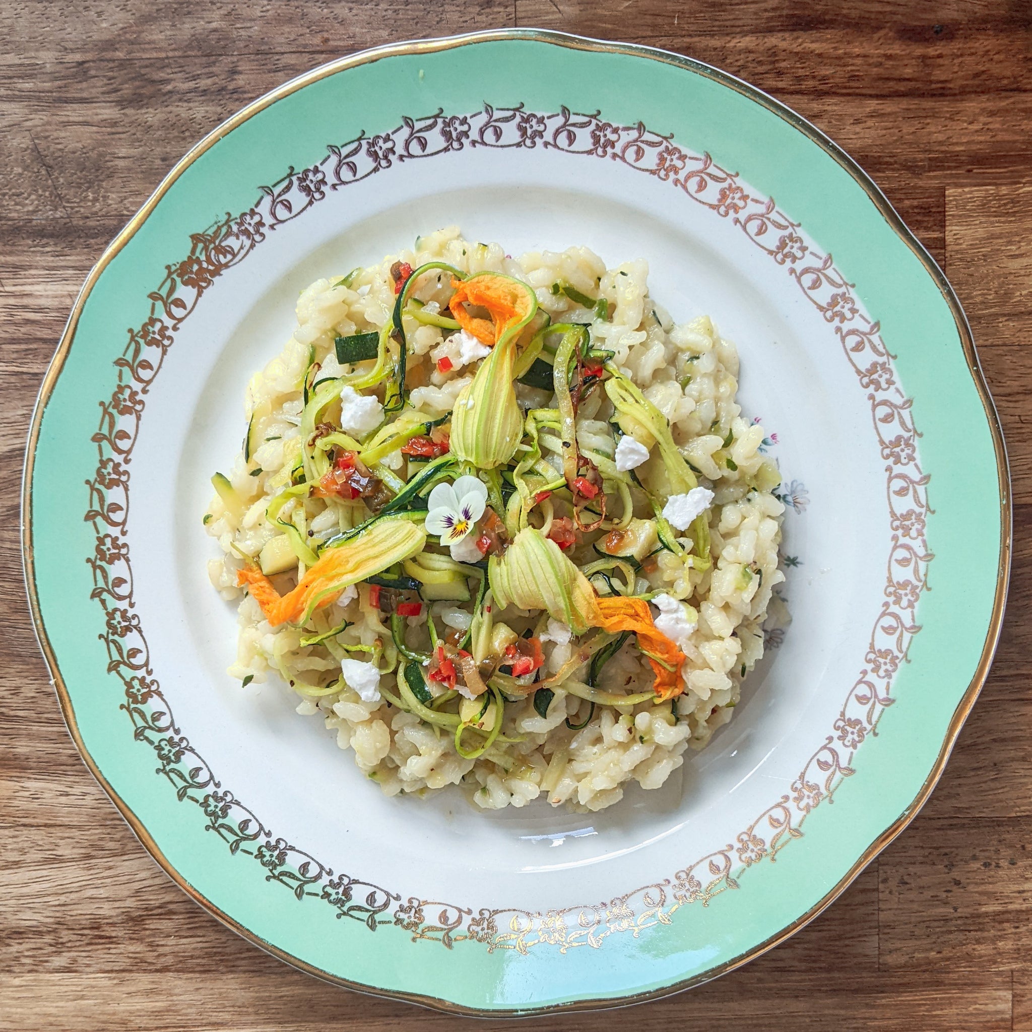 Courgette Risotto. Fresh lunch delivered to your office in London